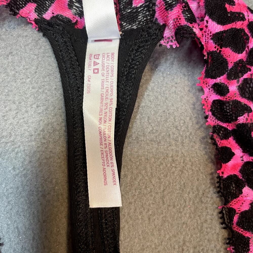Victoria's Secret PINK 2011 Extra Low Rise Thong Panty Animal Print Leopard - Picture 5 of 6